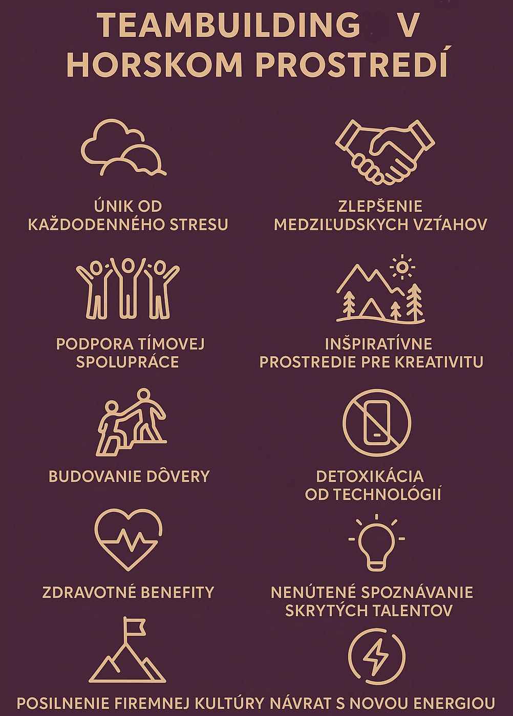 Teambuilding v horskom prostredí